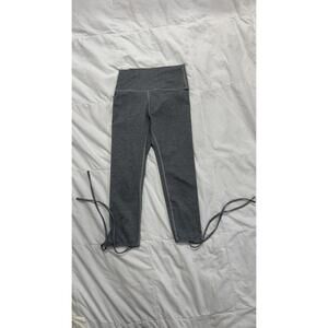 Athleta Gray High-Waisted Stirrup Leggings